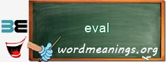 WordMeaning blackboard for eval